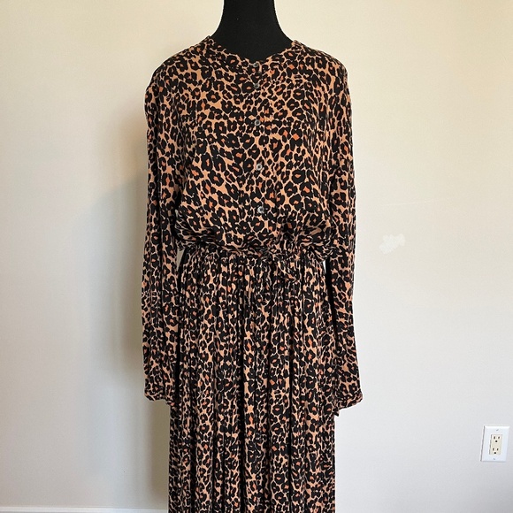 Maxi Dress in Animal Print Fabric Size L - Picture 2 of 7